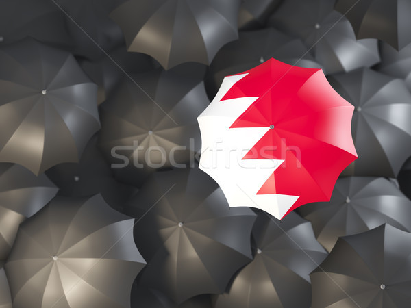 Stock photo: Umbrella with flag of bahrain