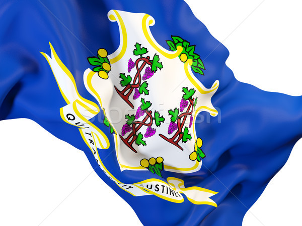 connecticut state flag close up. United states local flags Stock photo © MikhailMishchenko