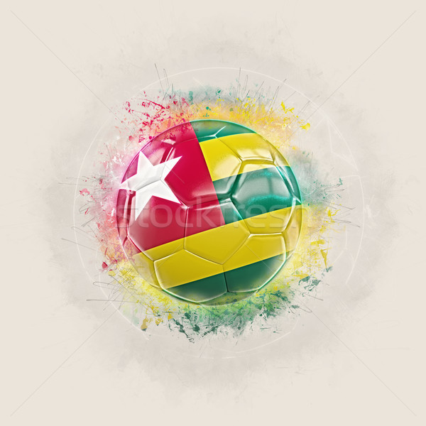 Grunge football with flag of togo Stock photo © MikhailMishchenko