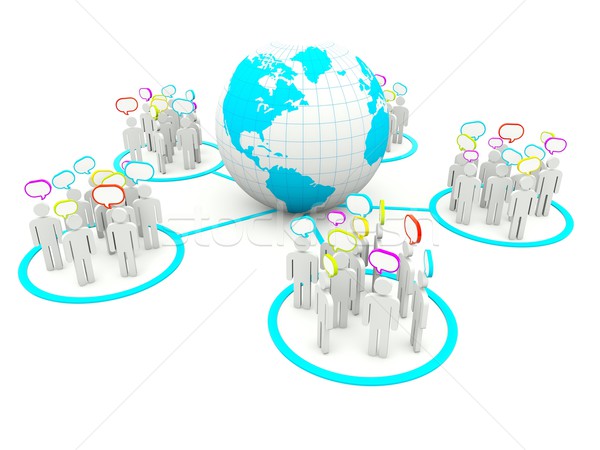 Social network concept Stock photo © MikhailMishchenko