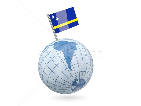 Globe with flag of curacao Stock photo © MikhailMishchenko