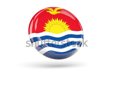 ícone bandeira Kiribati isolado branco viajar Foto stock © MikhailMishchenko