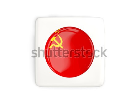 Round sticker with flag of ussr Stock photo © MikhailMishchenko