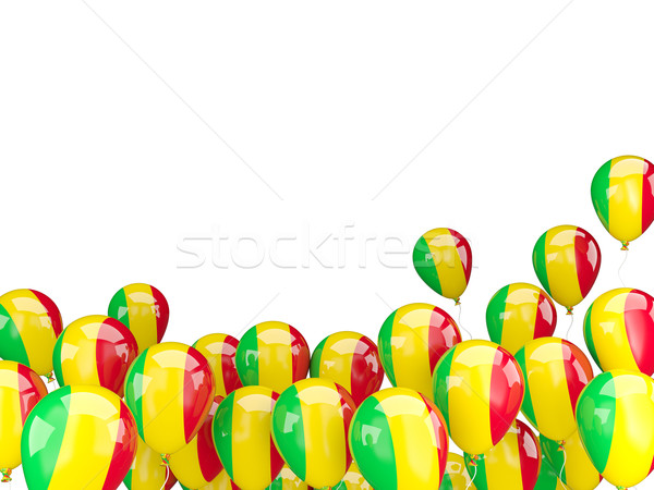 Flying balloons with flag of mali Stock photo © MikhailMishchenko