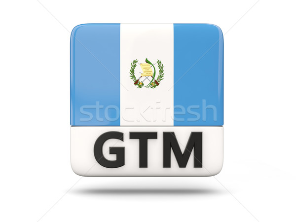 Square icon with flag of guatemala Stock photo © MikhailMishchenko