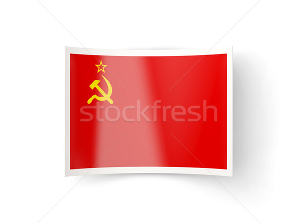 Bent icon with flag of ussr Stock photo © MikhailMishchenko