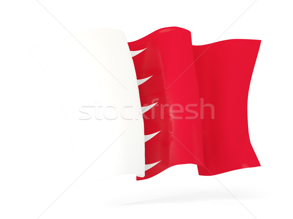 Bandera Bahréin 3d aislado blanco Foto stock © MikhailMishchenko