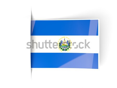 Icoană El Salvador izolat alb semna Imagine de stoc © MikhailMishchenko