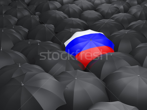 Umbrella with flag of russia Stock photo © MikhailMishchenko
