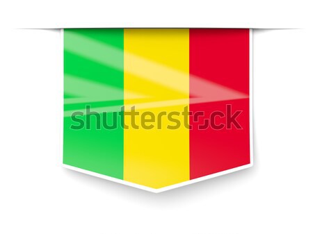 Flag label of mali Stock photo © MikhailMishchenko