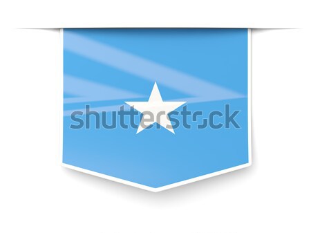 Bandera etiqueta Micronesia aislado blanco signo Foto stock © MikhailMishchenko