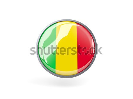 Round icon with flag of mali Stock photo © MikhailMishchenko