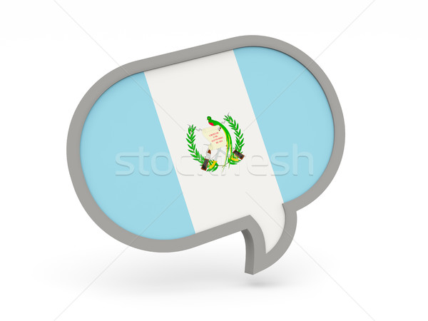 Chat icon with flag of guatemala Stock photo © MikhailMishchenko