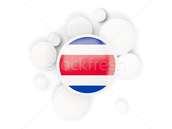 Bandeira círculos padrão isolado branco ilustração 3d Foto stock © MikhailMishchenko