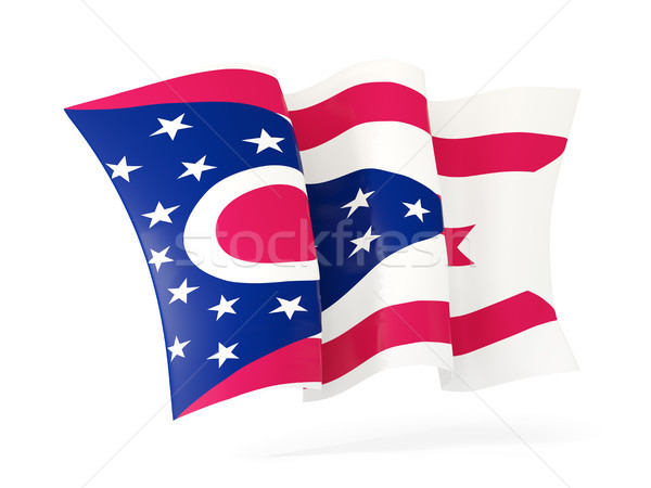 Ohio vlag icon Verenigde Staten Stockfoto © MikhailMishchenko