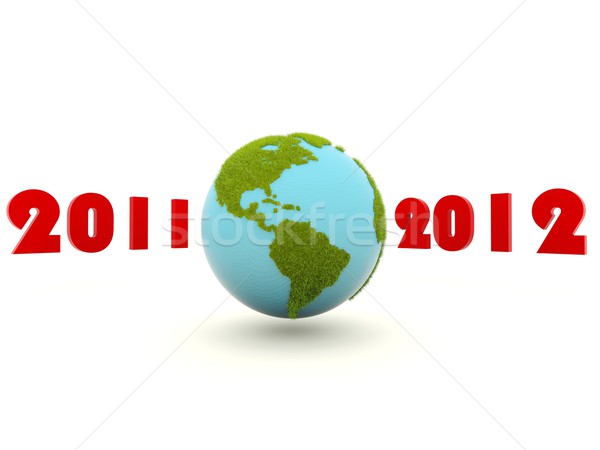 Earth with new year digits Stock photo © MikhailMishchenko