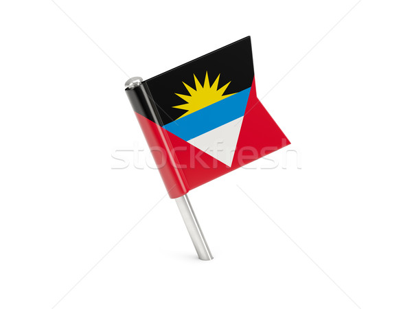 Flag pin of antigua and barbuda Stock photo © MikhailMishchenko