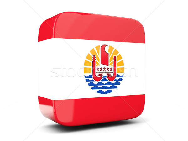 Cuadrados icono bandera francés polinesia 3D Foto stock © MikhailMishchenko