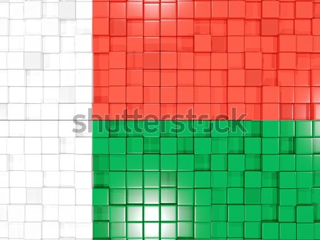 Placu banderą Zambia 3d ilustracji mozaiki Zdjęcia stock © MikhailMishchenko