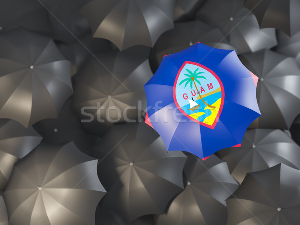 зонтик флаг Гуам Top черный Сток-фото © MikhailMishchenko