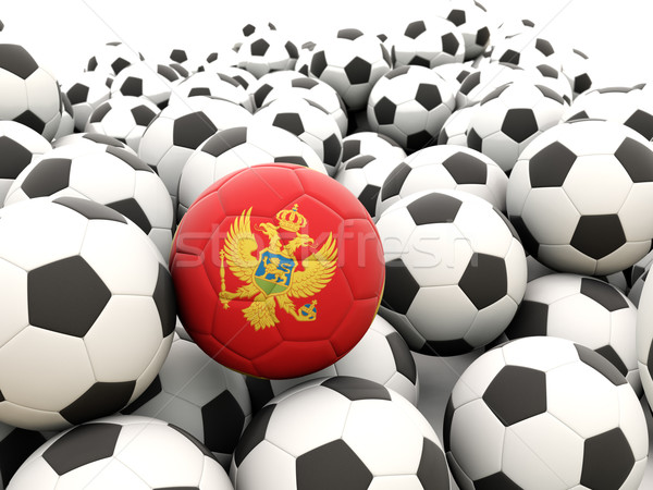 Football with flag of montenegro Stock photo © MikhailMishchenko
