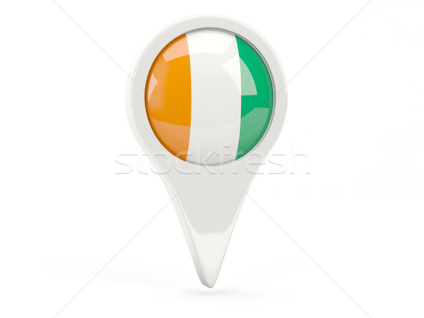 Round flag icon of cote d Ivoire Stock photo © MikhailMishchenko