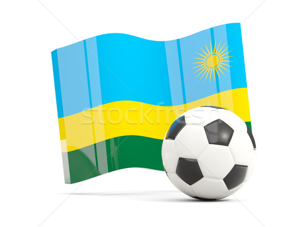 Fútbol bandera aislado blanco 3d Foto stock © MikhailMishchenko