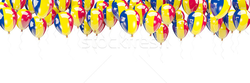 Balloons frame with flag of chad Stock photo © MikhailMishchenko