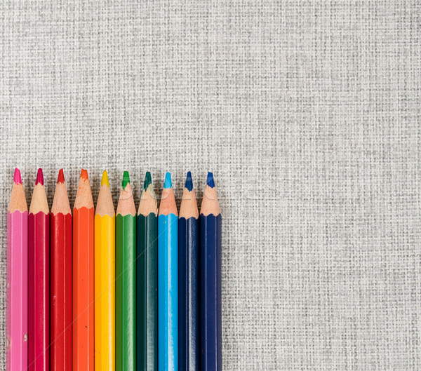 虹色 鉛筆 孤立した 白 ペン ストックフォト © MikhailMishchenko