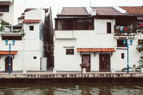 Foto stock: Edad · colonial · cerca · agua · canal