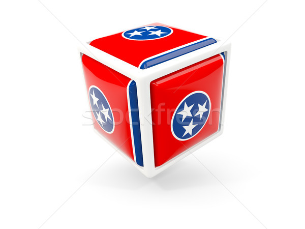 Tennessee banderą kostki ikona Stany Zjednoczone miejscowy Zdjęcia stock © MikhailMishchenko