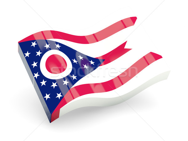 Golvend icon Ohio vlag USA Stockfoto © MikhailMishchenko