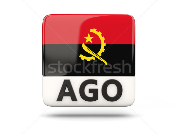 Platz Symbol Flagge Angola iso Code Stock foto © MikhailMishchenko