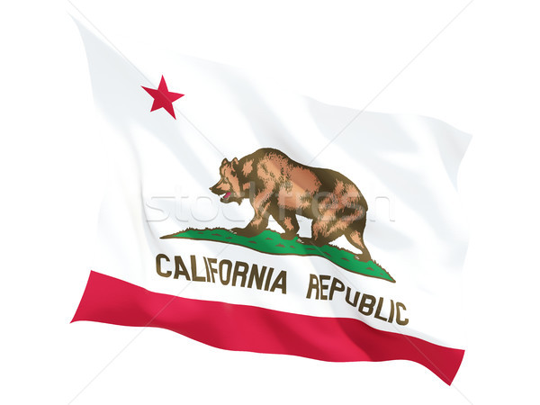 Flag of california, US state fluttering flag Stock photo © MikhailMishchenko