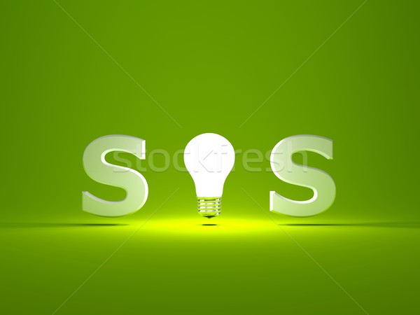 Sos segno vetro verde help Foto d'archivio © MikhailMishchenko