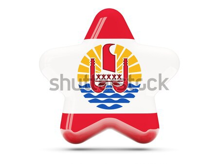 Bandera francés polinesia banner ondulación 3D Foto stock © MikhailMishchenko