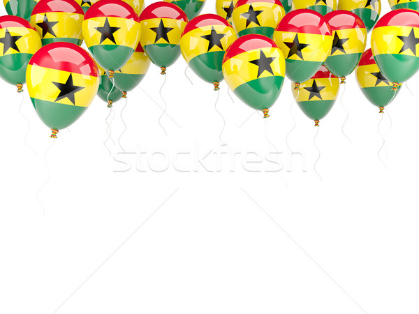 Balloon frame with flag of ghana Stock photo © MikhailMishchenko