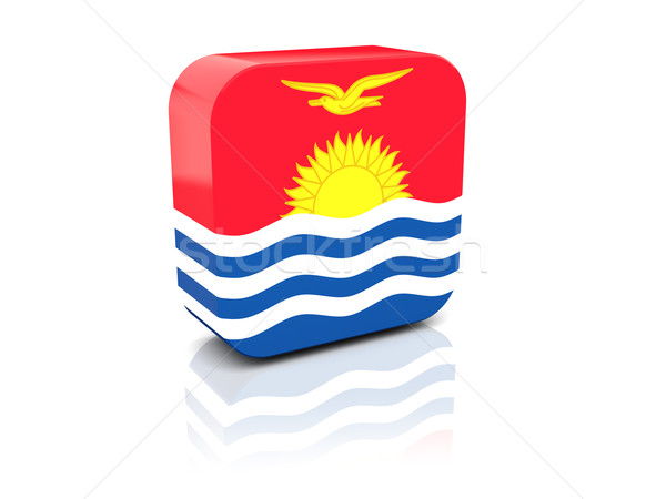 Square icon with flag of kiribati Stock photo © MikhailMishchenko