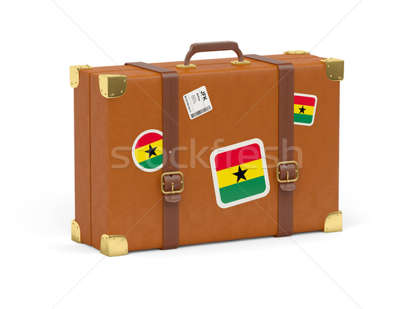 Suitcase with flag of ghana Stock photo © MikhailMishchenko
