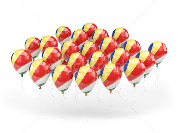Balloons with flag of seychelles Stock photo © MikhailMishchenko