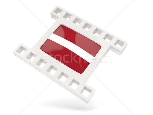 Movie icon with flag of latvia Stock photo © MikhailMishchenko