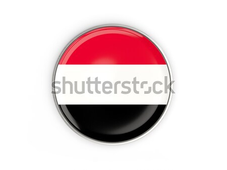 Stock fotó: Ikon · zászló · Jemen · izolált · fehér · utazás