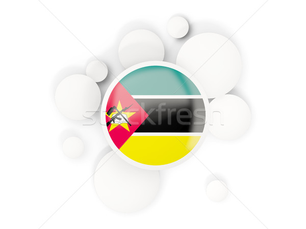 Round flag of mozambique with circles pattern Stock photo © MikhailMishchenko