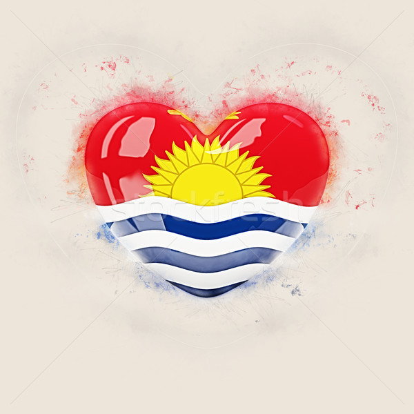 Heart with flag of kiribati Stock photo © MikhailMishchenko