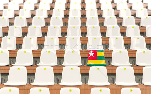 Stadium seat with flag of togo Stock photo © MikhailMishchenko