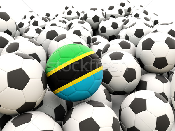 Foto stock: Futebol · bandeira · Tanzânia · regular · verão