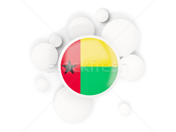 Round flag of guinea bissau with circles pattern Stock photo © MikhailMishchenko