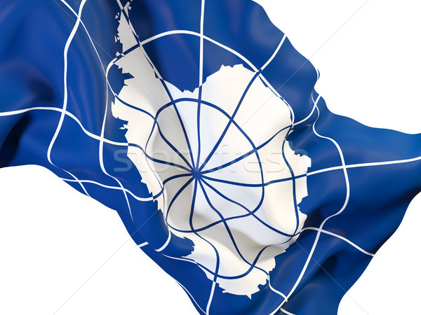 Waving flag of antarctica Stock photo © MikhailMishchenko