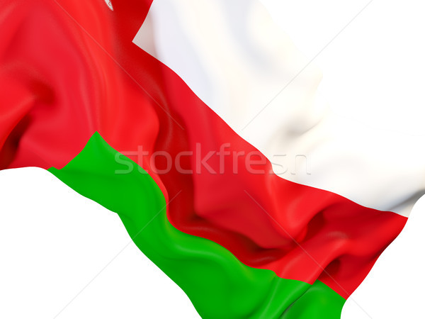 Waving flag of oman Stock photo © MikhailMishchenko