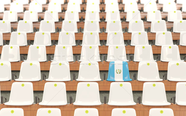 Stadium seat with flag of guatemala Stock photo © MikhailMishchenko